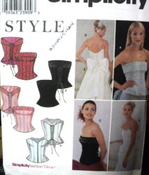9180 BUSTIER/CORSET BONED EMBELLISH TOPS,SASH PATTERN 6-16